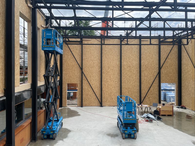 La Manufacture, studio de danse et théâtre – Chantier - mai 2025 – TRIBU architecture